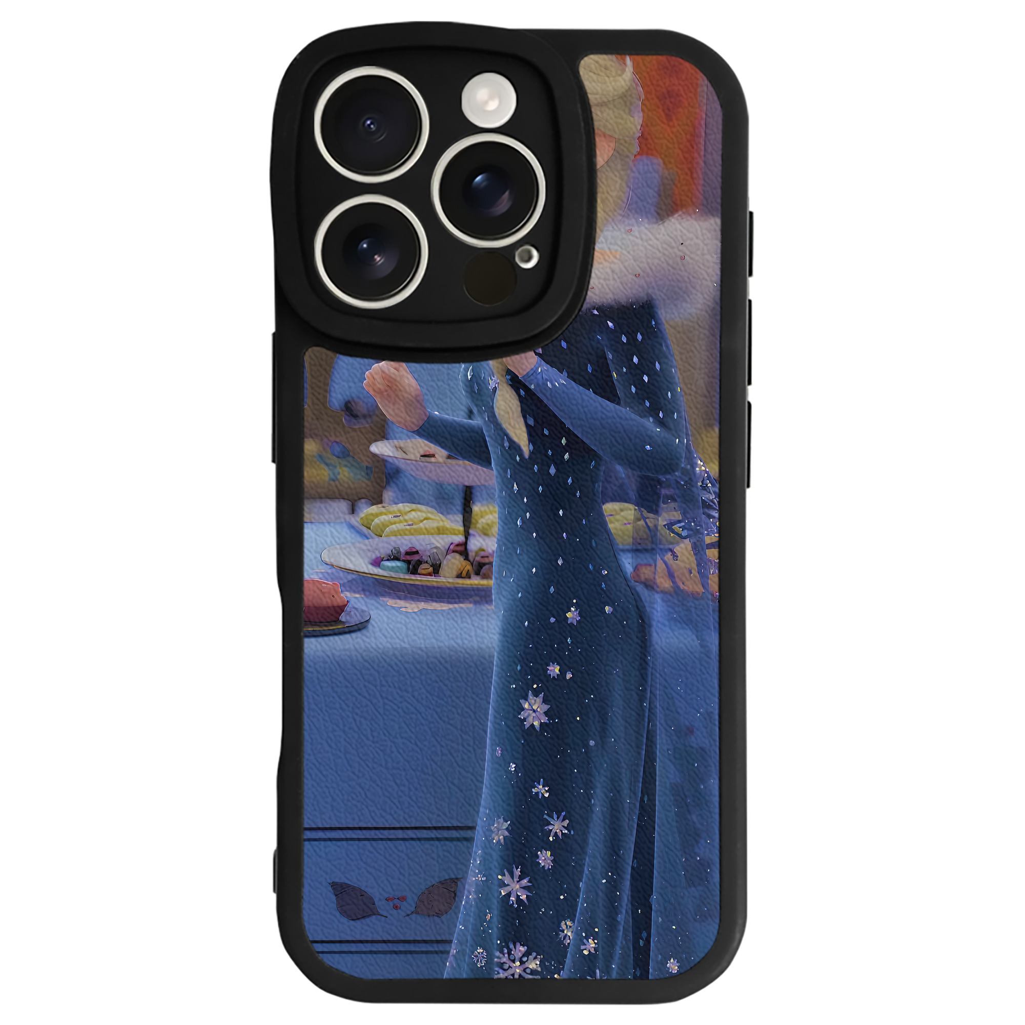 （画像用） アナと雪の女王 アンナ エルサ Frozen Anna Elsa 【iPhone 16シリーズ対応】シリコンスマホケース（レザー調） 材質：シリコン